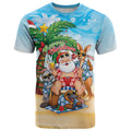 Aussie Christmas T Shirt Santa Summer Vibes