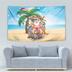Aussie Christmas Tapestry Santa Summer Vibes