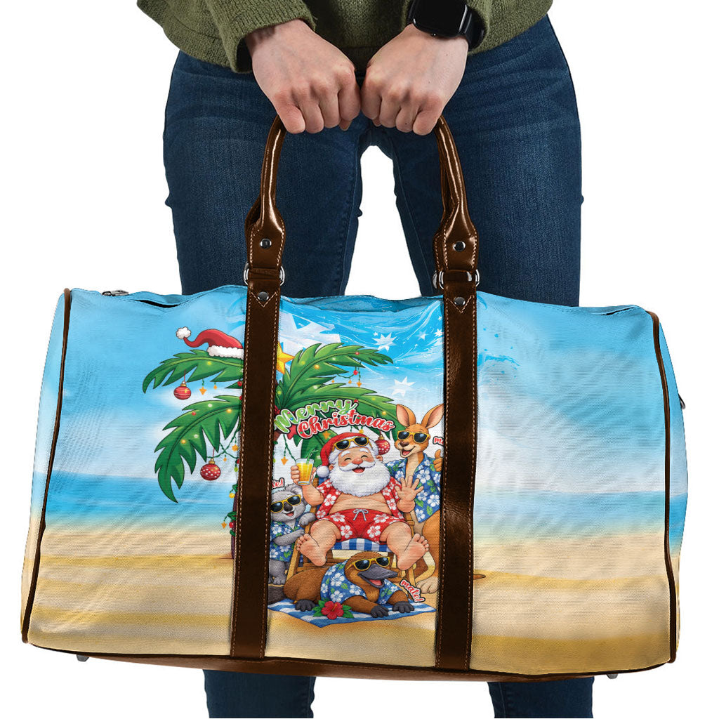Aussie Christmas Travel Bag Santa Summer Vibes