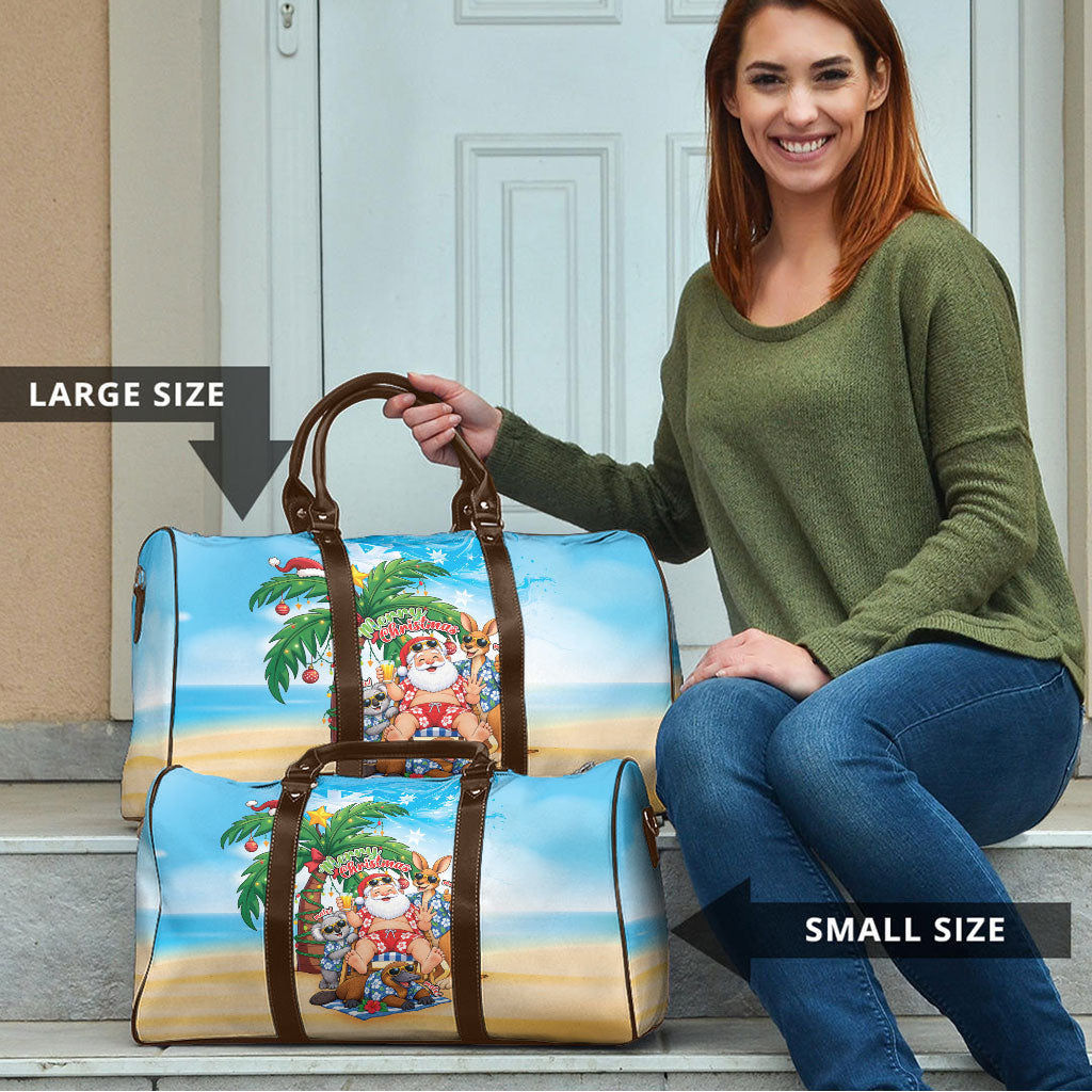 Aussie Christmas Travel Bag Santa Summer Vibes