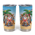 Aussie Christmas Tumbler Cup Santa Summer Vibes
