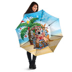 Aussie Christmas Umbrella Santa Summer Vibes