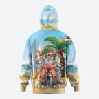 Aussie Christmas Zip Hoodie Santa Summer Vibes