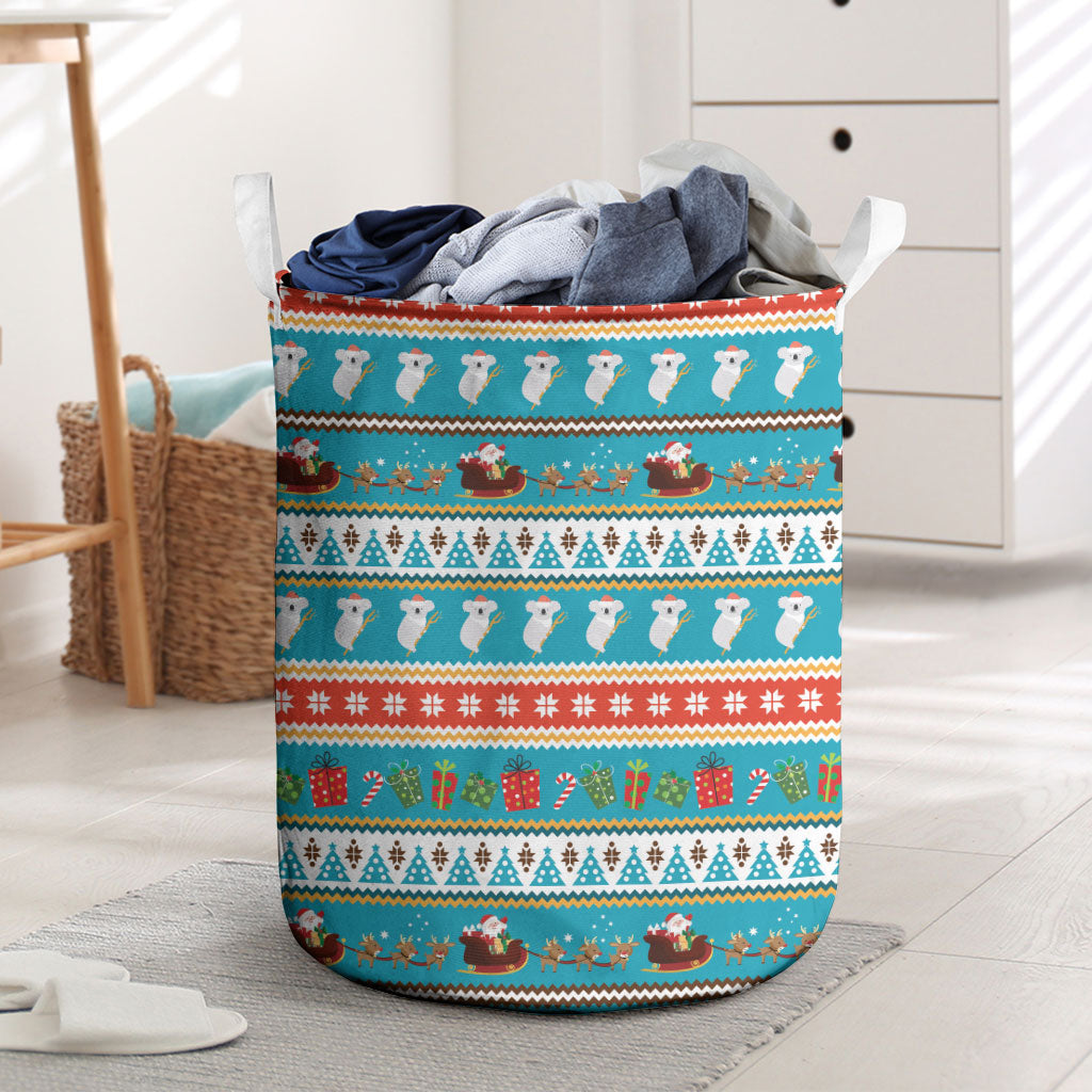 Australia Christmas Laundry Basket Xmas Beach Vibes Teal