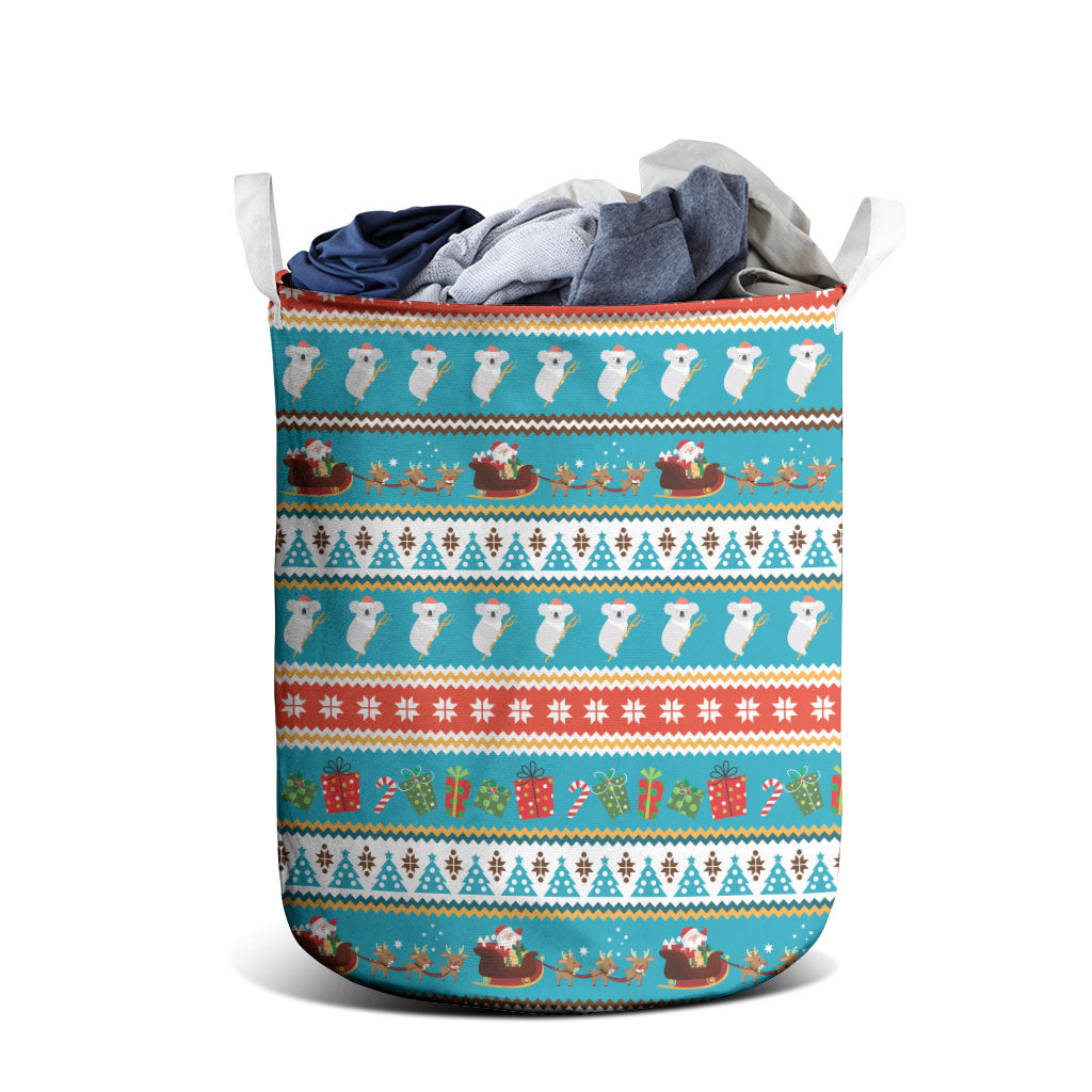 Australia Christmas Laundry Basket Xmas Beach Vibes Teal