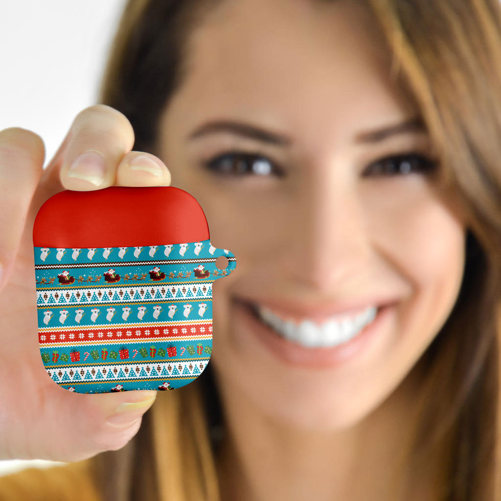 Australia Christmas AirPods Case Xmas Beach Vibes Teal
