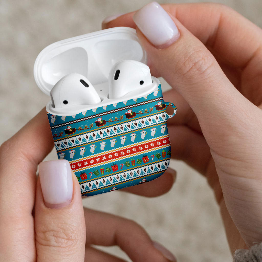 Australia Christmas AirPods Case Xmas Beach Vibes Teal