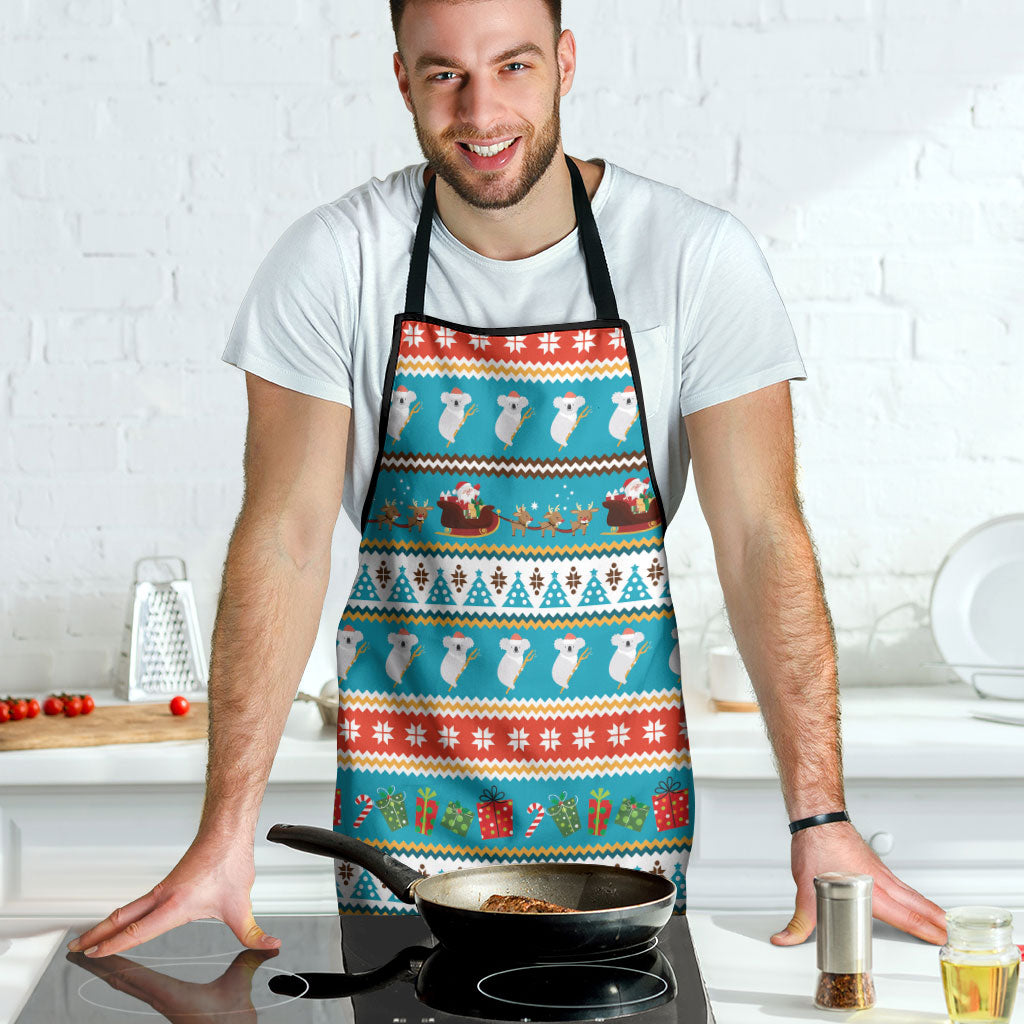 Australia Christmas Apron Xmas Beach Vibes Teal