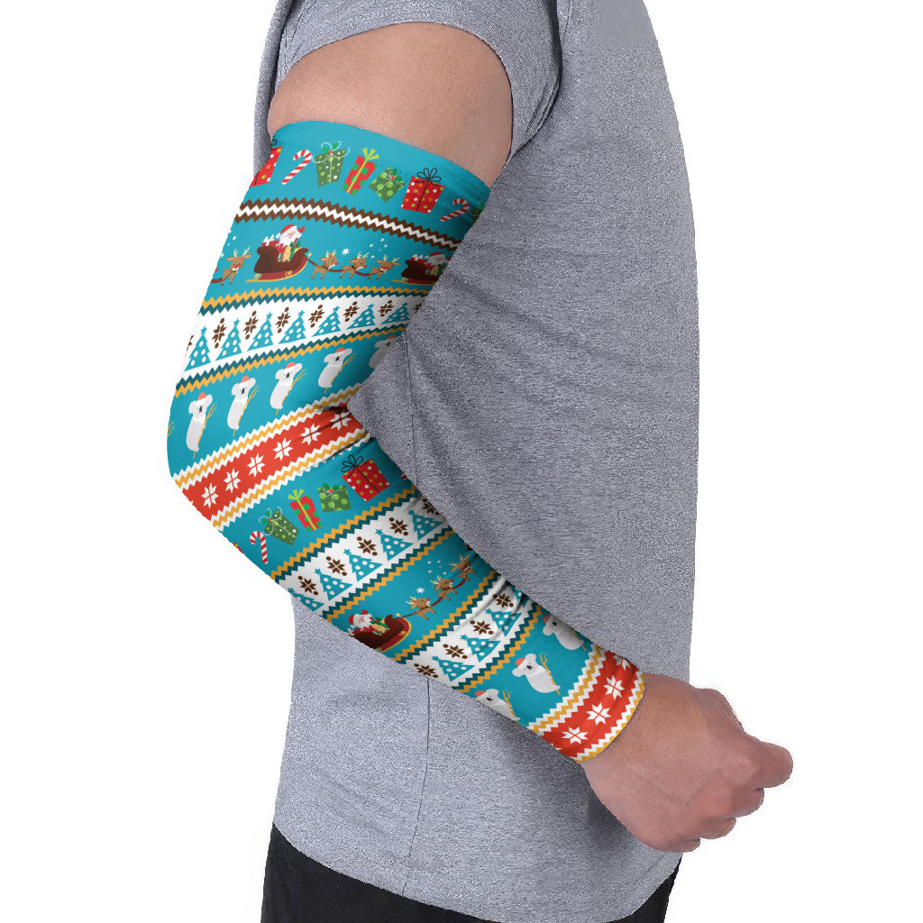 Australia Christmas Arm Sleeves Xmas Beach Vibes Teal