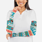 Australia Christmas Arm Sleeves Xmas Beach Vibes Teal