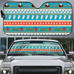 Australia Christmas Auto Sun Shade Xmas Beach Vibes Teal