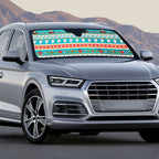 Australia Christmas Auto Sun Shade Xmas Beach Vibes Teal