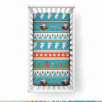 Australia Christmas Baby Bed Cover Xmas Beach Vibes Teal