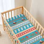 Australia Christmas Baby Bed Cover Xmas Beach Vibes Teal