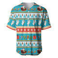 Australia Christmas Baseball Jersey Xmas Beach Vibes Teal