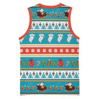 Australia Christmas Basketball Jersey Xmas Beach Vibes Teal