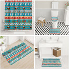Australia Christmas Bathroom Set Xmas Beach Vibes Teal