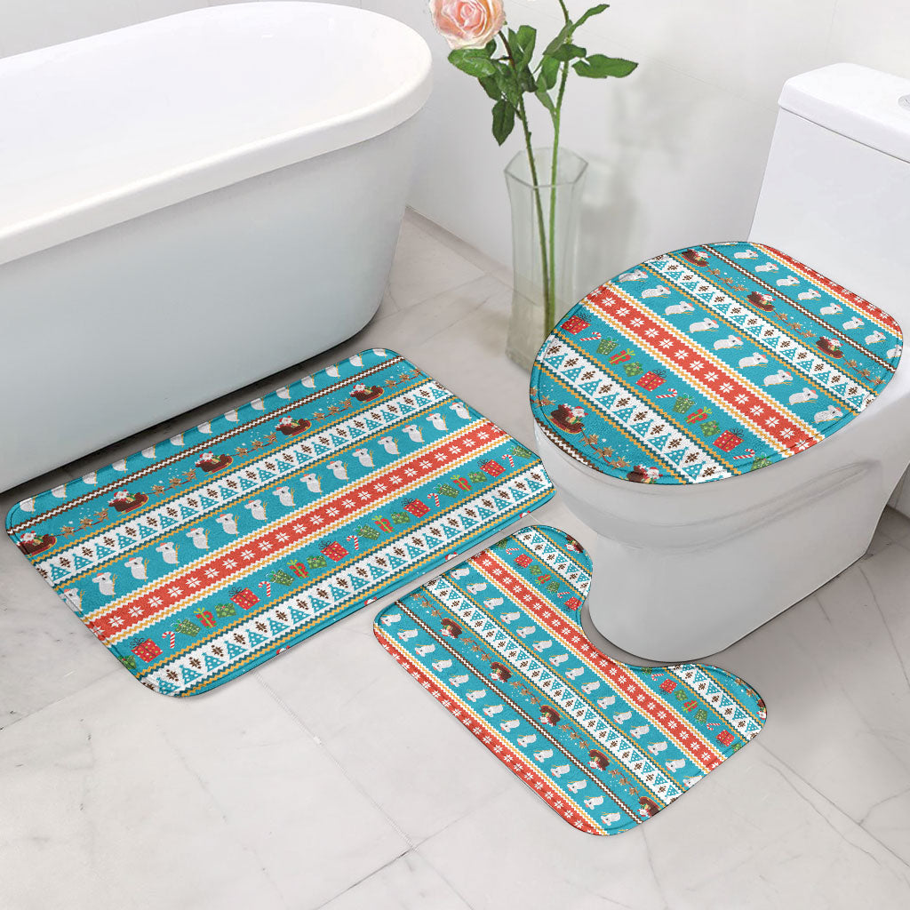 Australia Christmas Bathroom Set Xmas Beach Vibes Teal