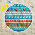 Australia Christmas Beach Blanket Xmas Beach Vibes Teal