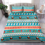 Australia Christmas Bedding Set Xmas Beach Vibes Teal