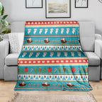 Australia Christmas Blanket Xmas Beach Vibes Teal