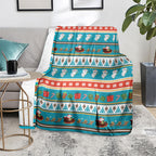Australia Christmas Blanket Xmas Beach Vibes Teal