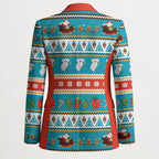 Australia Christmas Blazer Xmas Beach Vibes Teal