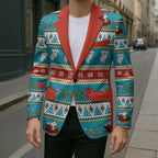 Australia Christmas Blazer Xmas Beach Vibes Teal