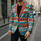 Australia Christmas Blazer Xmas Beach Vibes Teal