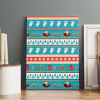 Australia Christmas Canvas Wall Art Xmas Beach Vibes Teal