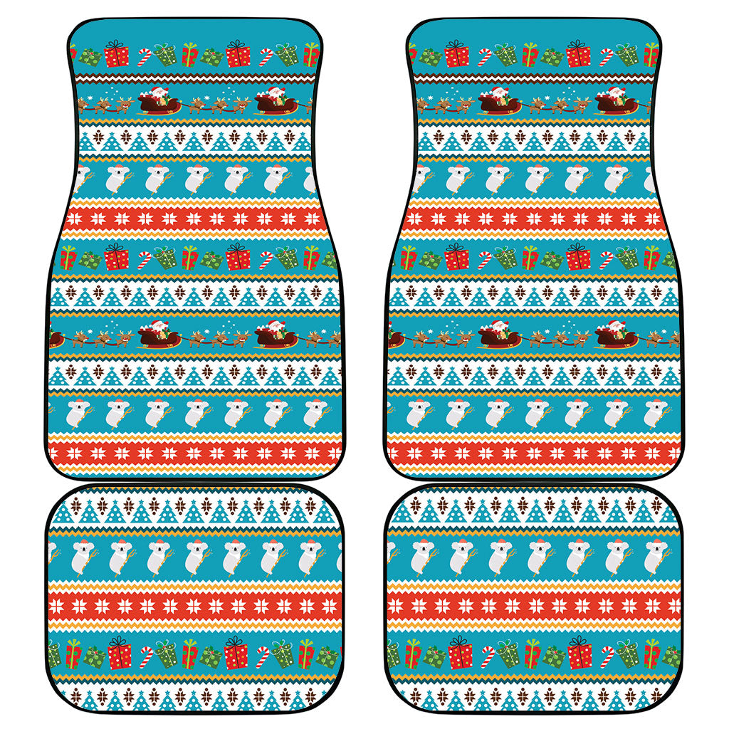 Australia Christmas Car Mats Xmas Beach Vibes Teal
