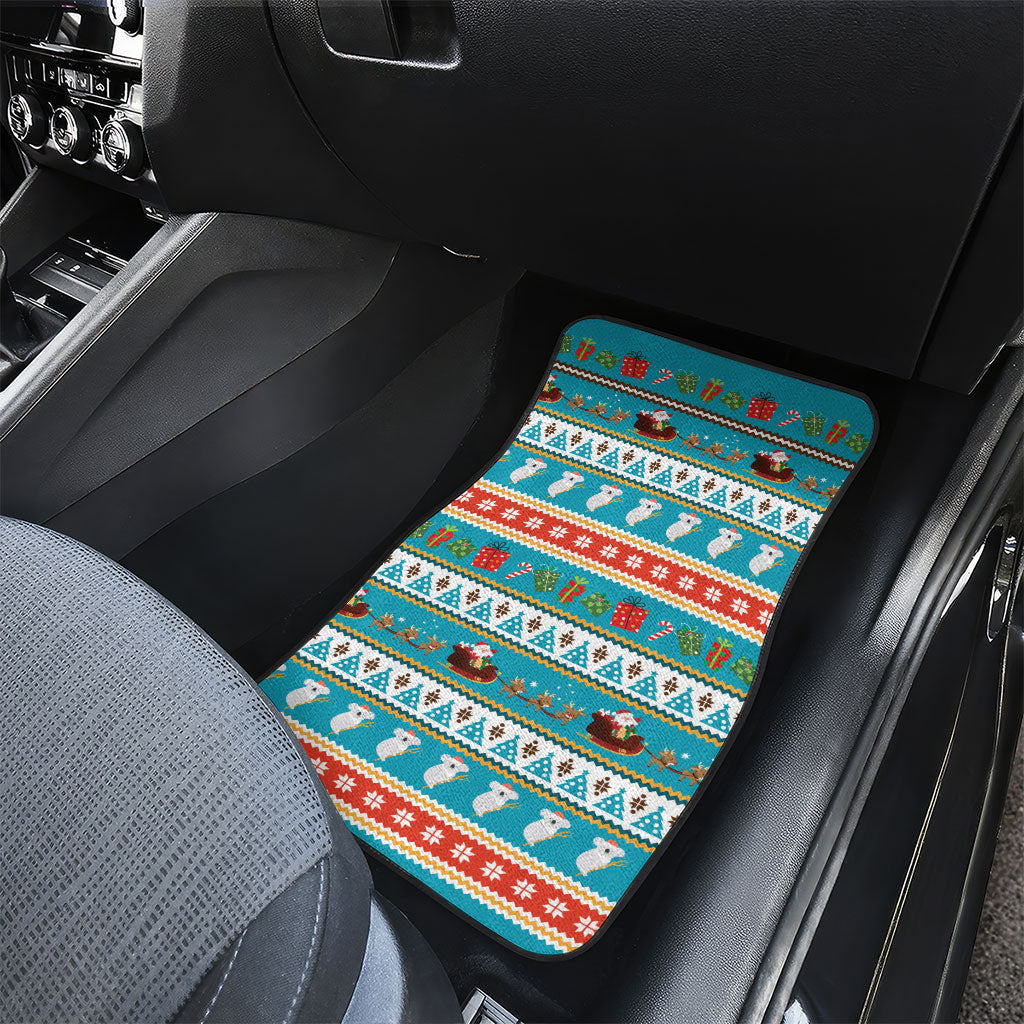 Australia Christmas Car Mats Xmas Beach Vibes Teal