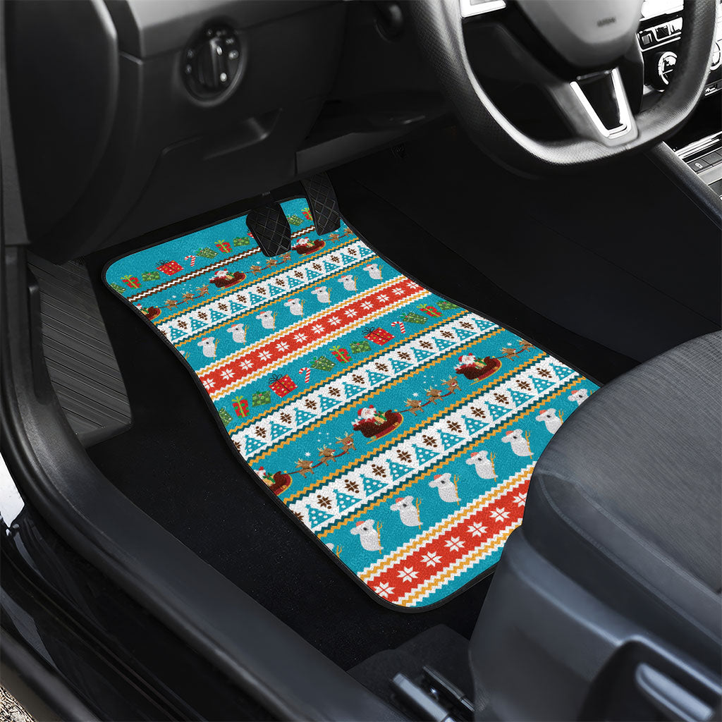 Australia Christmas Car Mats Xmas Beach Vibes Teal