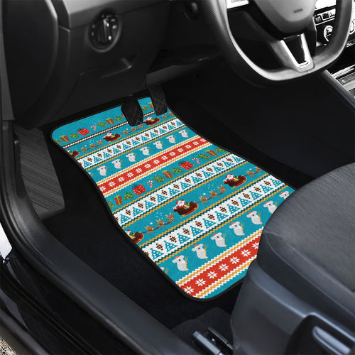 Australia Christmas Car Mats Xmas Beach Vibes Teal