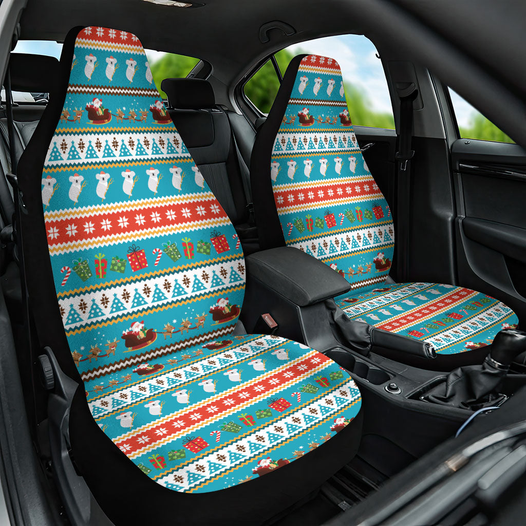Australia Christmas Car Seat Cover Xmas Beach Vibes Teal