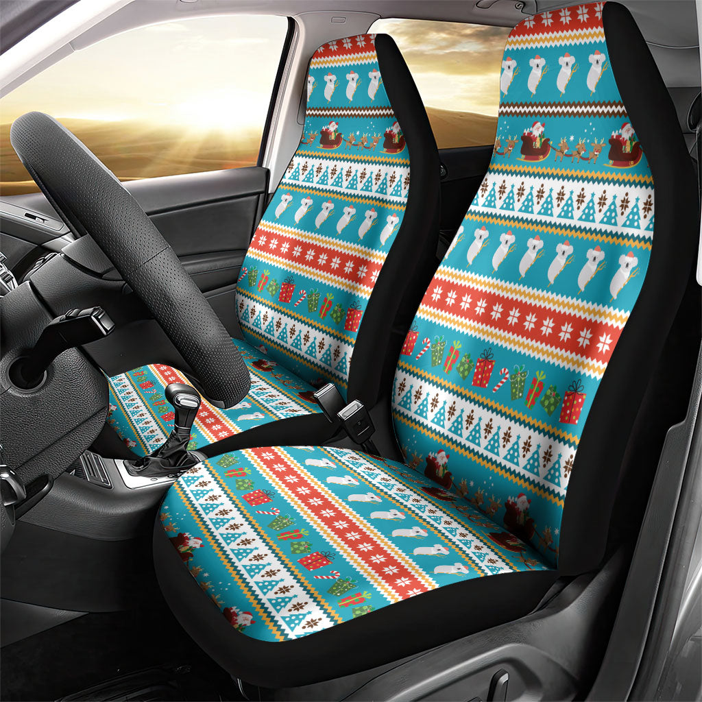 Australia Christmas Car Seat Cover Xmas Beach Vibes Teal