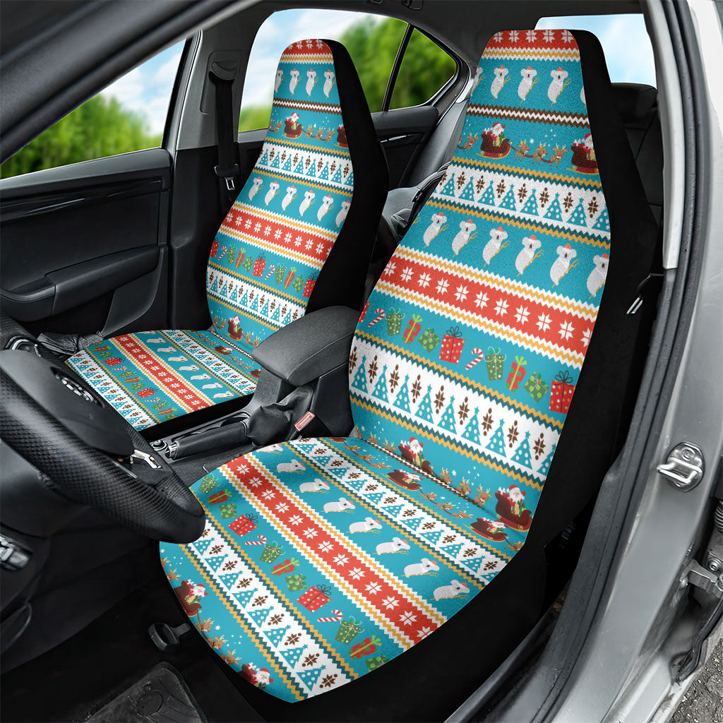 Australia Christmas Car Seat Cover Xmas Beach Vibes Teal