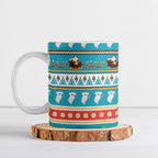 Australia Christmas Ceramic Mug Xmas Beach Vibes Teal