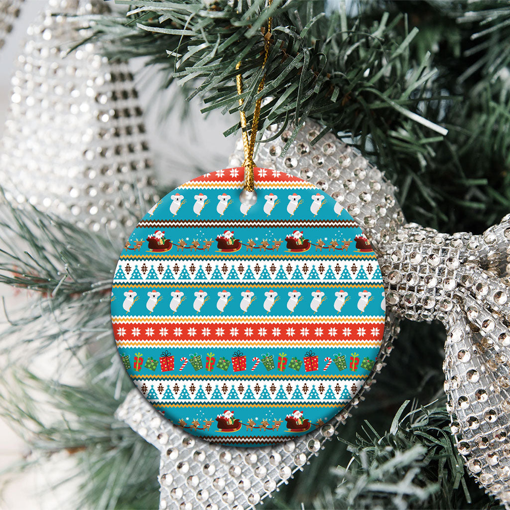 Australia Christmas Ceramic Ornament Xmas Beach Vibes Teal