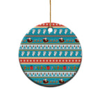 Australia Christmas Ceramic Ornament Xmas Beach Vibes Teal