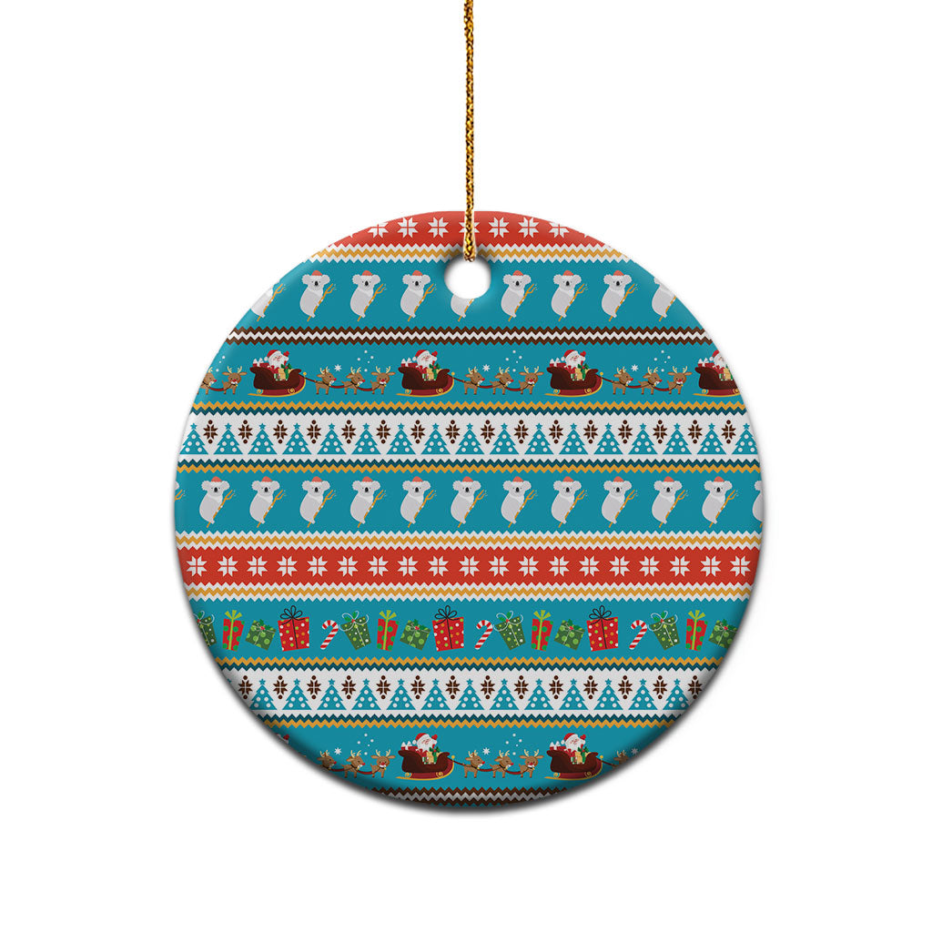Australia Christmas Ceramic Ornament Xmas Beach Vibes Teal
