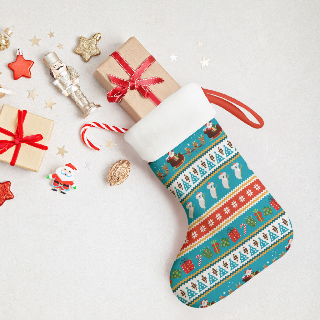 Australia Christmas Stocking Xmas Beach Vibes Teal