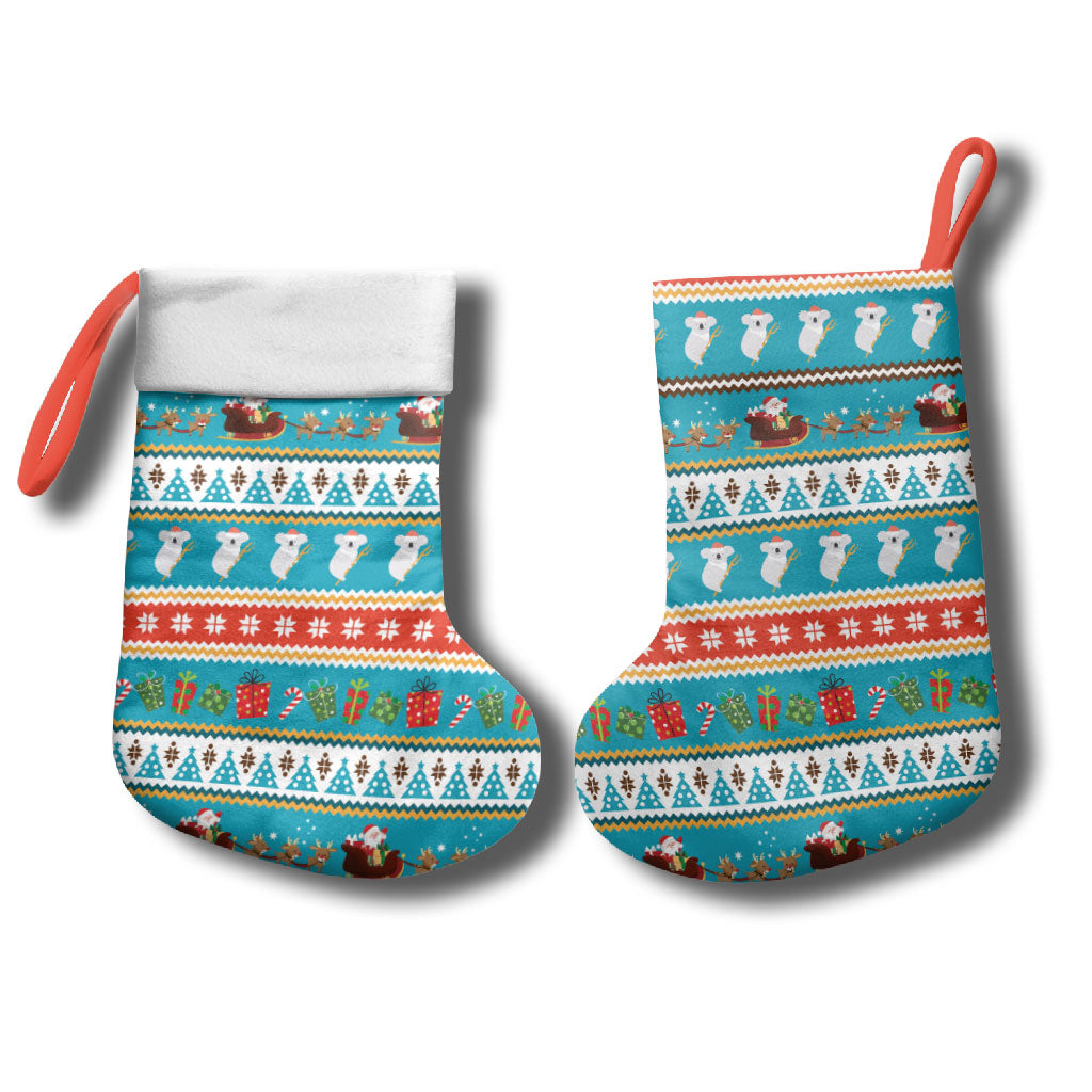 Australia Christmas Stocking Xmas Beach Vibes Teal