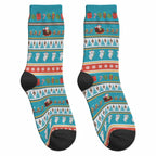 Australia Christmas Crew Socks Xmas Beach Vibes Teal