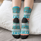 Australia Christmas Crew Socks Xmas Beach Vibes Teal