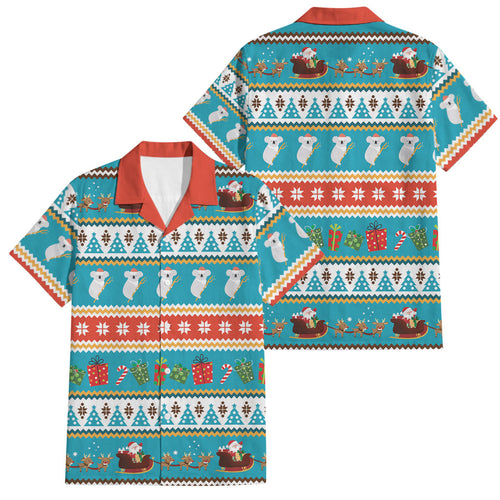 Australia Christmas Family Matching Tank Maxi Dress and Hawaiian Shirt Xmas Beach Vibes Teal