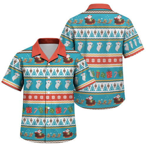 Australia Christmas Family Matching Tank Maxi Dress and Hawaiian Shirt Xmas Beach Vibes Teal