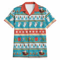 Australia Christmas Hawaiian Shirt Xmas Beach Vibes Teal