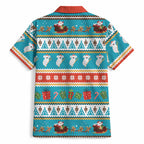Australia Christmas Hawaiian Shirt Xmas Beach Vibes Teal