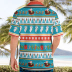 Australia Christmas Hawaiian Shirt Xmas Beach Vibes Teal